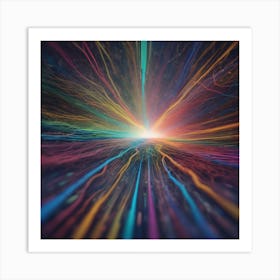 Abstract Rays Of Light 21 Art Print