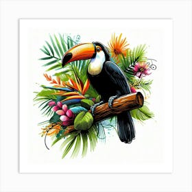 Illustration toucan 3 Art Print