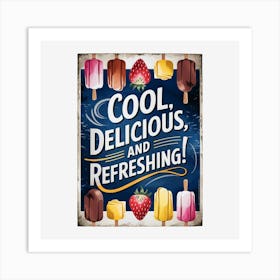 Cool Delicious And Refreshing Art Print