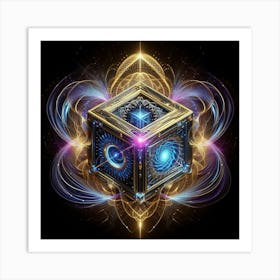 Cube Of Light 12 Art Print