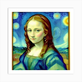 Portrait of Youth The Iconic Mona Lisa Art Print