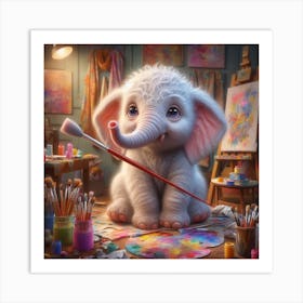 Elephant Painting 2 Art Print