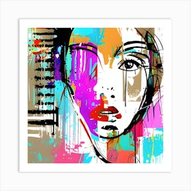 Abstract Of A Woman 6 Art Print