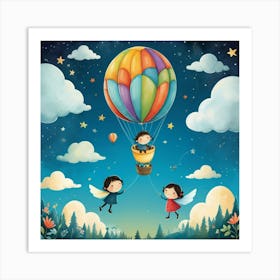 Default Fly High Together Nursery Kids Art Print 0 Art Print