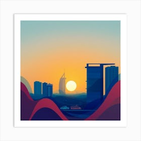 Dubai Cityscape Art Print