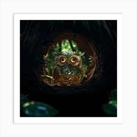 Cute Owl Art Print