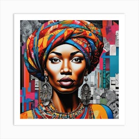 African Woman 12 Art Print