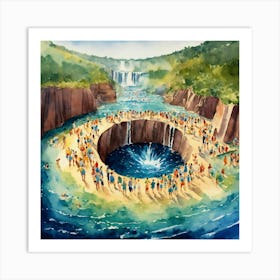 Hole In The Sand Art Print