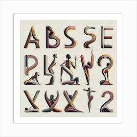 Alphabet Alphabet Art Print