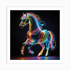 Colorful Horse 1 Art Print