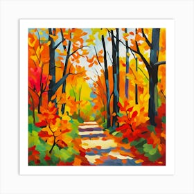 Autumn Path Art Print