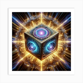 Cube Of Light 14 Art Print