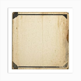 An Aged Advertising Card Resting On Rough Textured Cardboard Its Edges Worn And Slightly Torn Emb Art Print