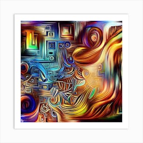 Abstract Painting 24 Art Print