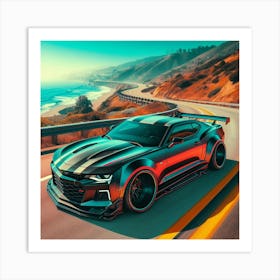 Chevrolet Camaro Wallpaper Art Print