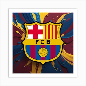 FC Barcelona Logo Wall Art 31 Art Print