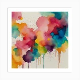 Abstract Watercolor Painting Art Print