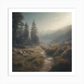 Walk In The Woods 5 Art Print