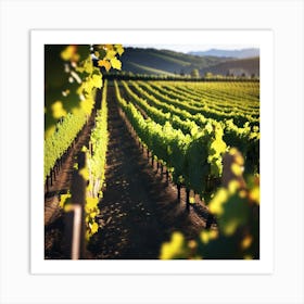 Vineyards In California Art Print