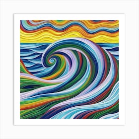 Wave Of Color Art Print