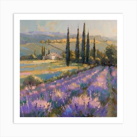 Lavender Field 7 Art Print