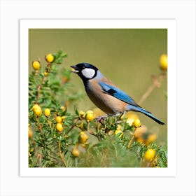 Tit on branch 44 Art Print