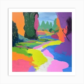 Abstract Park Collection Parc Des Buttes Chaumont Paris 5 Art Print