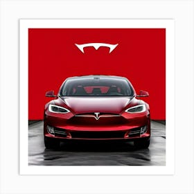 Tesla Model S Art Print