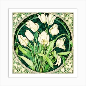 Tulips In A Frame Art Print