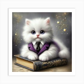 Business Cat 3 Art Print