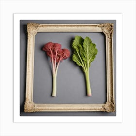 Two Vegetables In A Frame Art Print