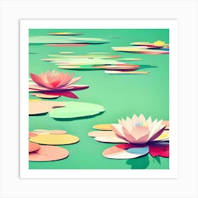 Water Lilies 1 Art Print