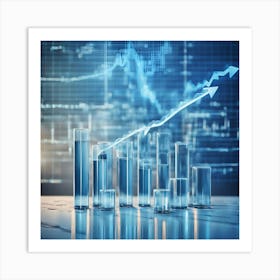 Stock Market Graph Art Print