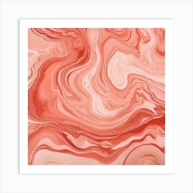 Pink Marble Texture  Art Print