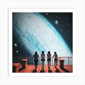 Girls From Space Art Print