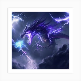 Lightning Dragon 5 Art Print