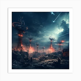 Futuristic City 3 Art Print