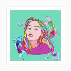 Rainbow Fish Art Print