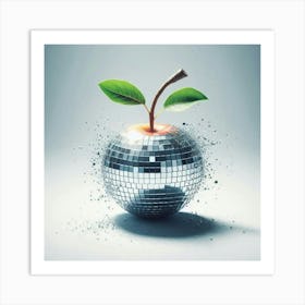 Disco Apple Art Print