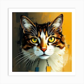 Cat Portrait 3 Art Print