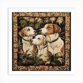 Dogs In The Countryside Tapestry 3 Art Print