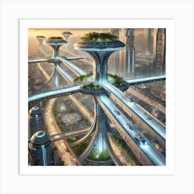 Skybridges And Sky Lanes Art Print