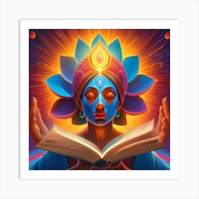 Book Of Buddha Pop Art enlightenment Art Print