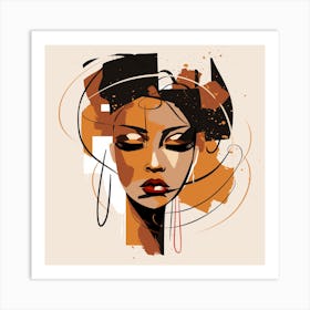 Portrait Of A Woman 19 Art Print