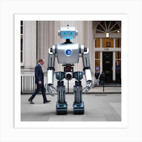 Robot In London 14 Art Print