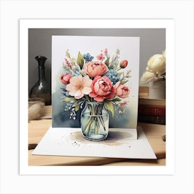 Flower bouquet 3 Art Print