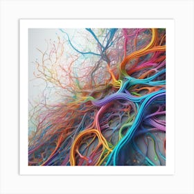 Colorful Tree 3 Art Print