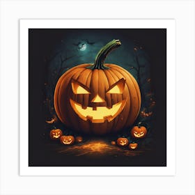 Halloween Pumpkin Art Print