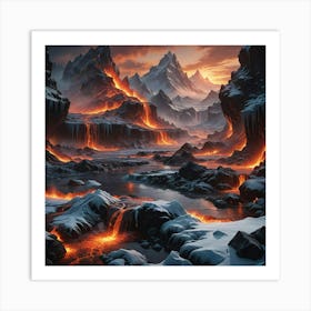 Lava Lake Art Print