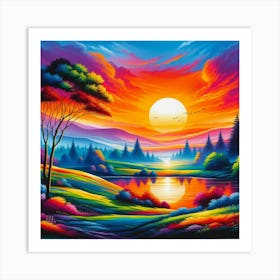 Sunset Art Print